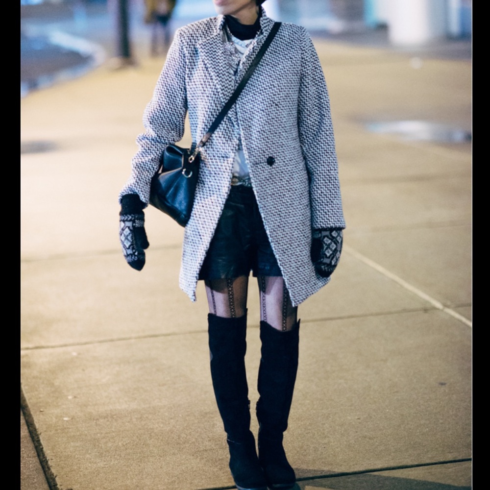 Goodnight Macaroon Houndstooth Coat